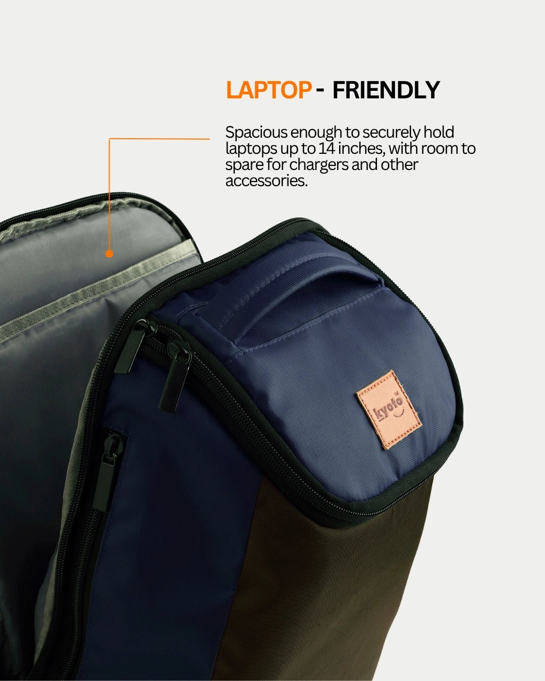 Kyoto Wayfarer Laptop Bag (Navy Blue)