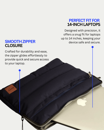 Kyoto Aero Laptop Sleeve (Navy Blue)