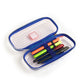 BLUE CLEAR PENCIL CASE-TRANSPARENT