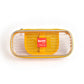YELLOW CLEAR PENCIL CASE-TRANSPARENT