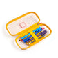 YELLOW CLEAR PENCIL CASE-TRANSPARENT