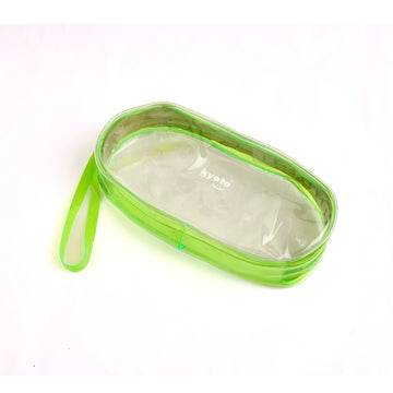GREEN OVAL PENCIL POUCH