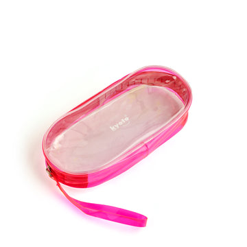 PINK OVAL PENCIL POUCH