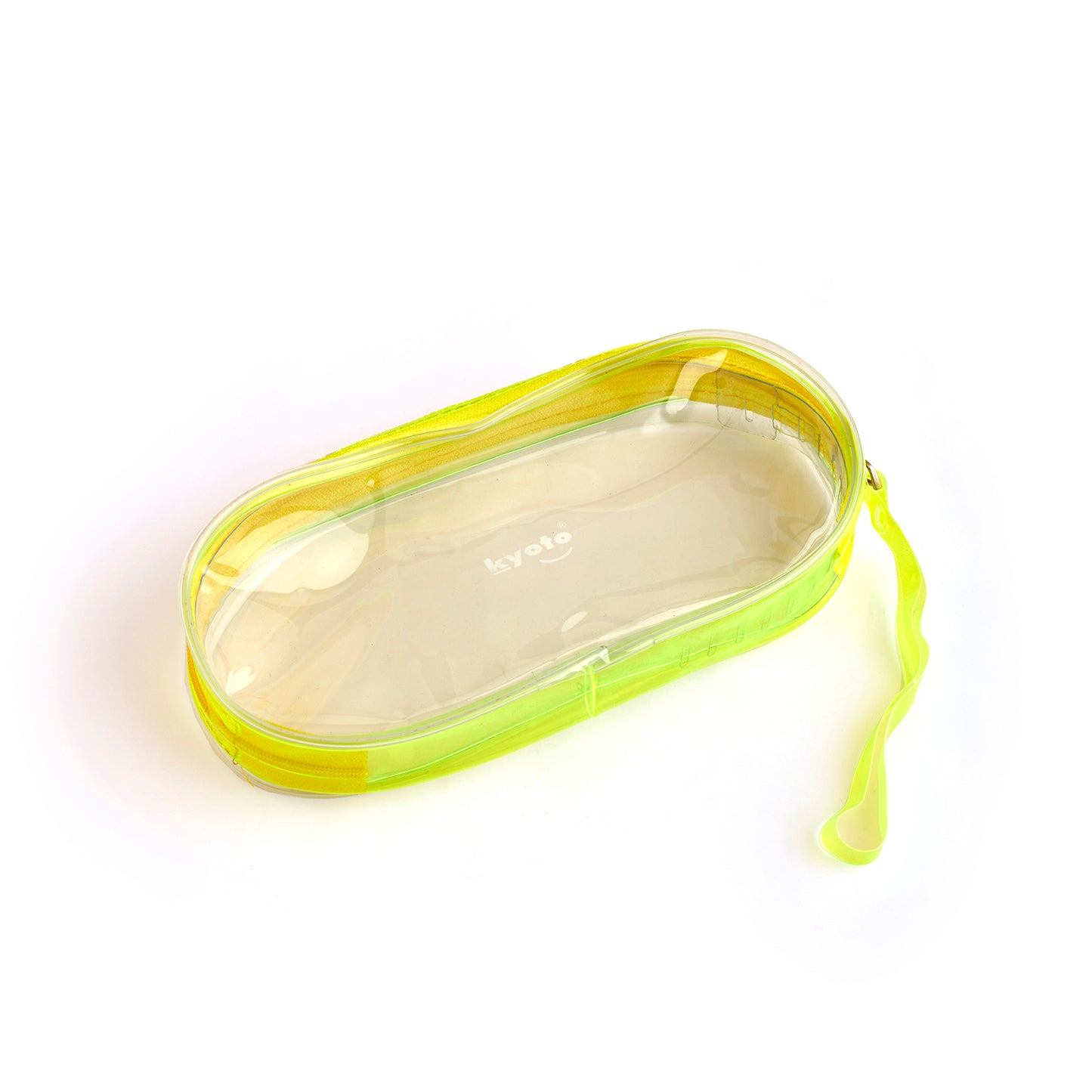 YELLOW OVAL PENCIL POUCH