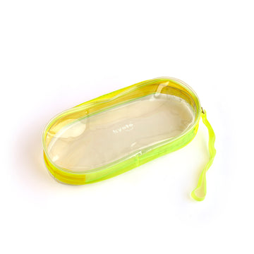 YELLOW OVAL PENCIL POUCH