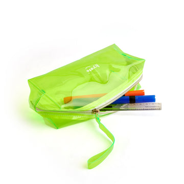 GREEN RECTANGLE PENCIL POUCH